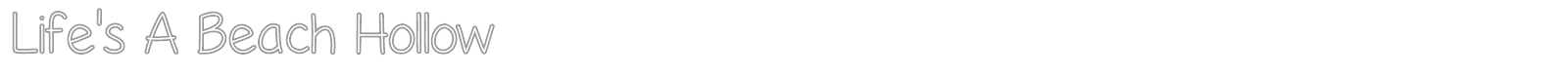 Lifes A Beach font preview